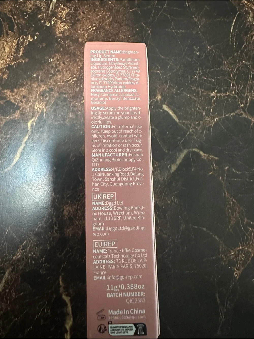 A must have Sakura Brightening Lip Serum 02 Sakura Blossom - Pink Nude Gloss
